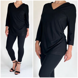 Women's BOSS Black Top Tunic Size M